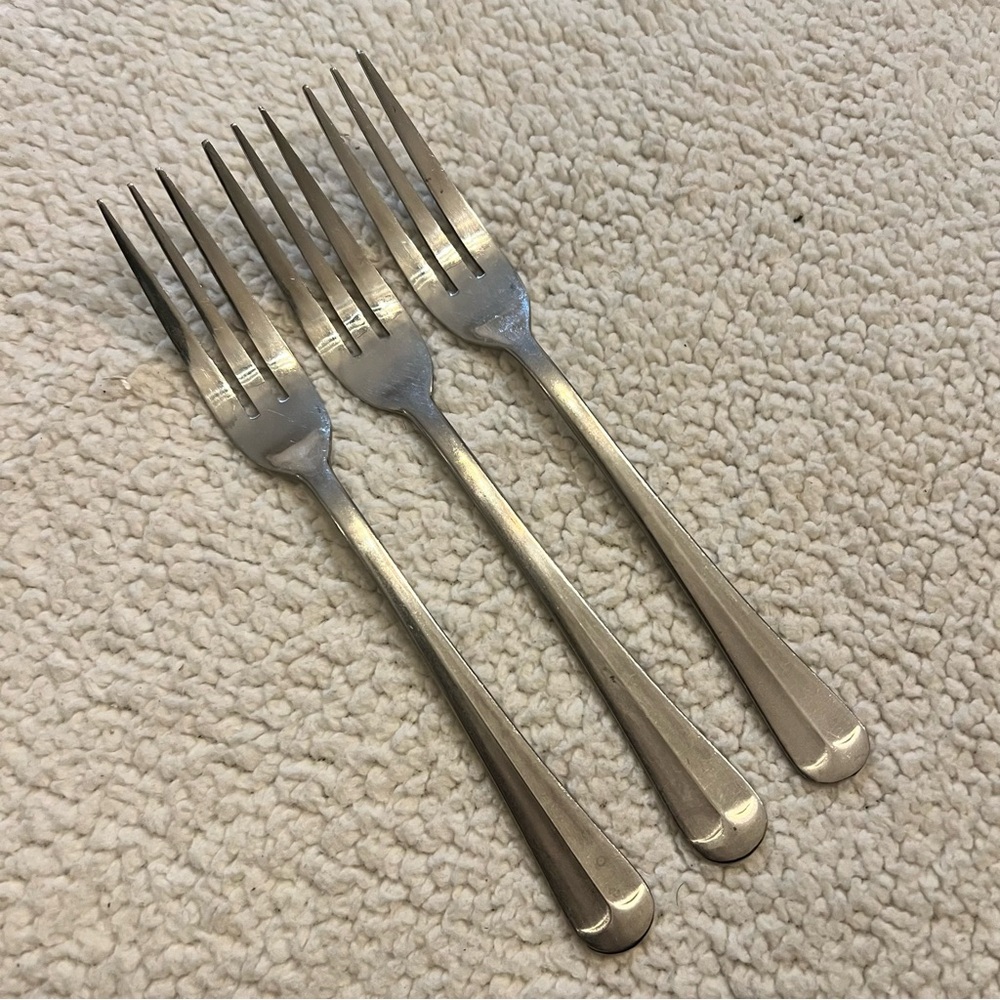 Edward Don & Co Don10 Dinner Forks Flatware Silverware Stainless Set Of 3
